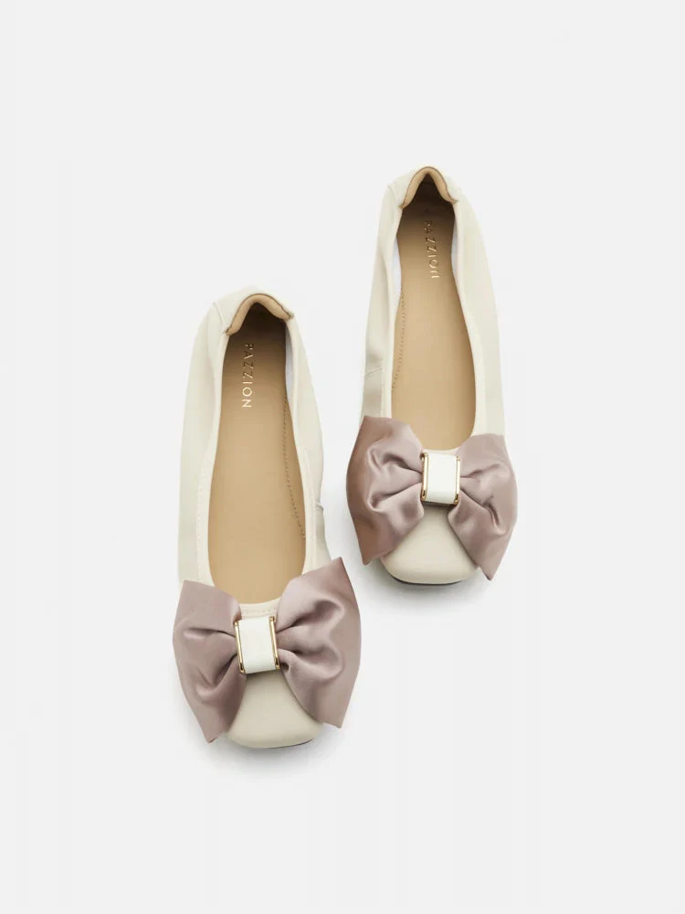 Hana Silk Bow Flats - Image 5