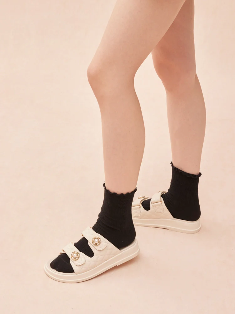 Leia Embellished Quilted Slides - Image 9