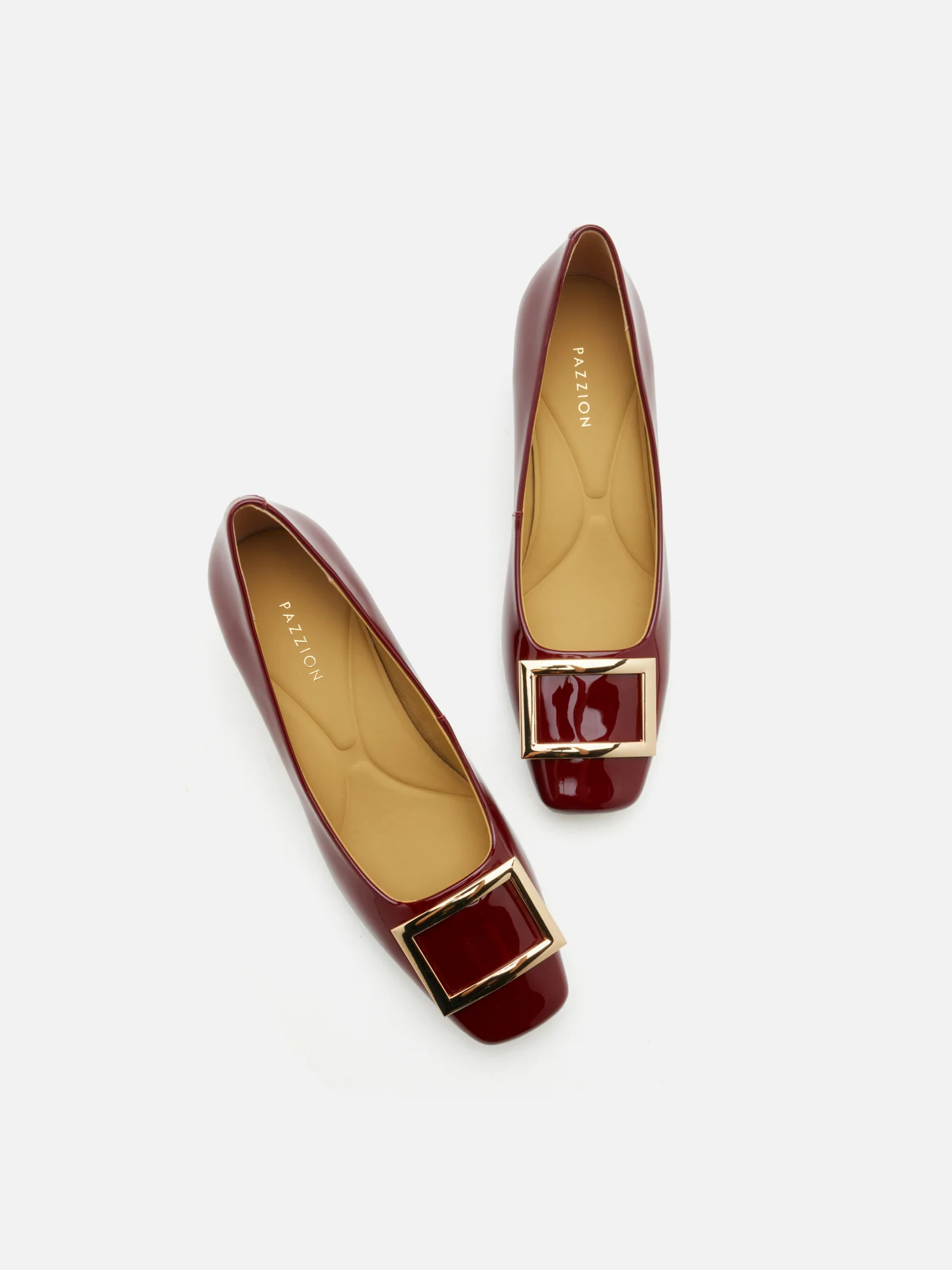 Yvette Buckle Square-Toe Pump Heels - Image 4