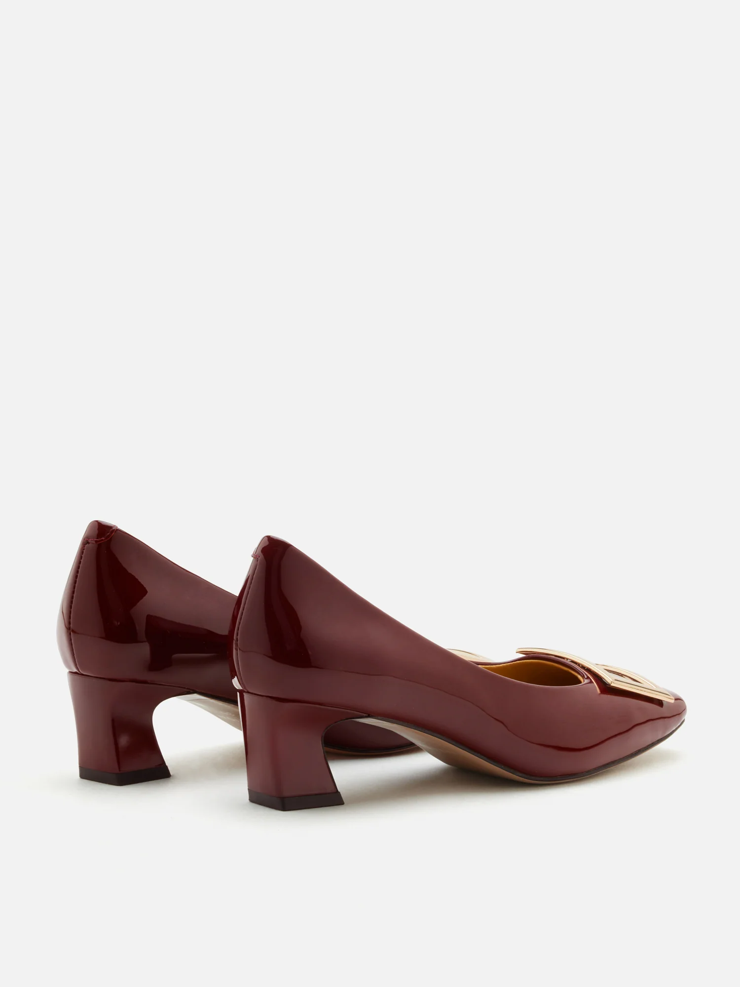 Yvette Buckle Square-Toe Pump Heels - Image 6